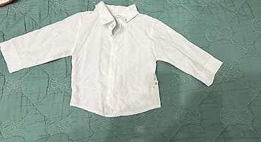 Uşaq üçün ağ köynək dəsti - Model: 2 ədəd köynək - 1 ədəd uzunqol — 1