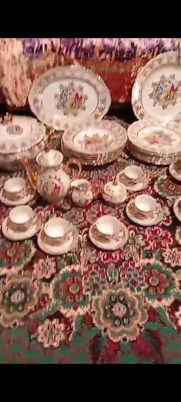 pesok qabi: Çay dəsti, 6 nəfərlik — 4