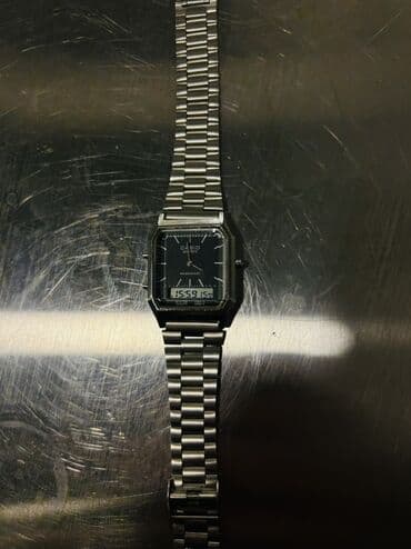 Женская обувь: Наручные часы, Casio, цвет - Серебристый — 2