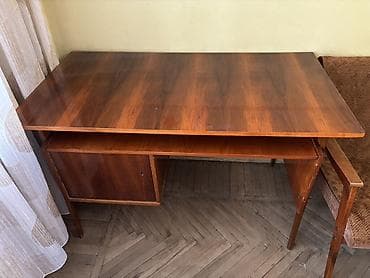 komputer stul: Taxta yazı/iş masası – retro dizayn - Material: bərk taxta karkas — 2