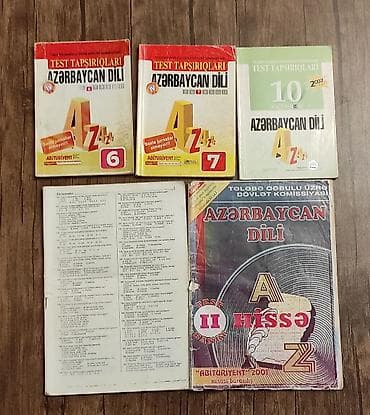 Тесты: Азербайджанский язык Тесты 6 класс, ГЭЦ, 2 часть, 2007 год — 1