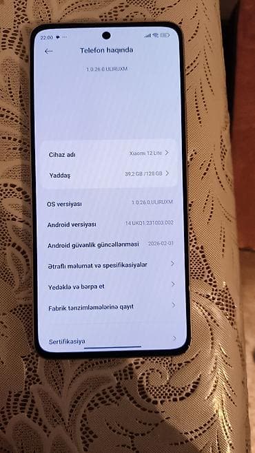afon 12: Xiaomi 12 Lite, 128 GB, rəng - Bənövşəyi — 3