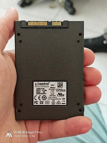 hard disk ssd: Daxili SSD disk Kingston, 120 GB, 2.5", İşlənmiş — 2