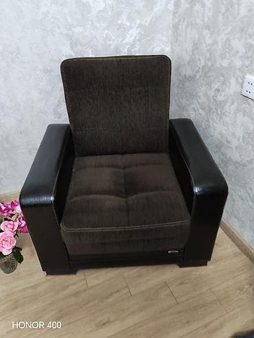 müdir kreslosu: İşlənmiş, Divan, 2 kreslo, Bazalı, Açılan — 2