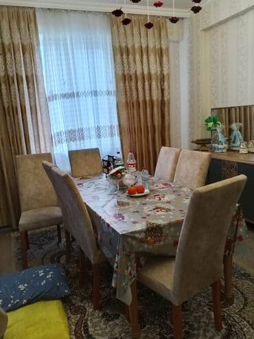 Masalar: Qonaq otağı üçün, Açılmayan, Dördbucaq masa, 6 stul — 4