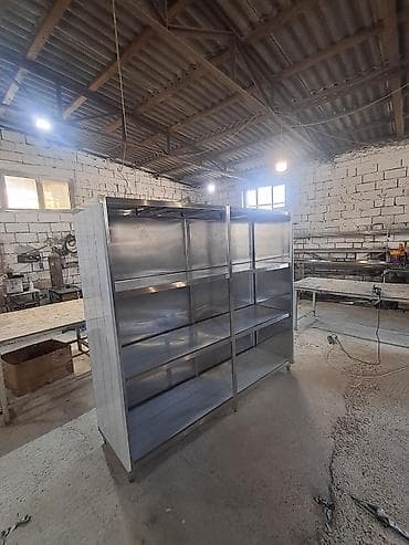 soba corek: Paslanmayan poladdan mətbəx avadanlıqları - İki bölməli sənaye rəfi — 1