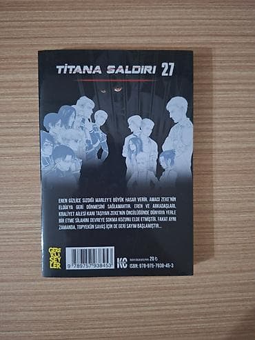 Elektrik nəqliyyatı: Manga titana saldiri 27.ci cilt barter var — 2