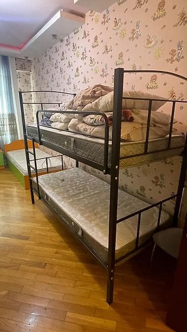 carpayıların satışı: Oğlan və qız üçün, Yeni, Çarpayı, Matras ilə, Siyirməsiz, Dəmir — 1