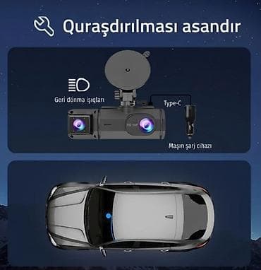 limitsiz data kart: FOXGOD avtomobil ikili kamera sistemi Xüsusiyyətlər: - İkili kamera — 7