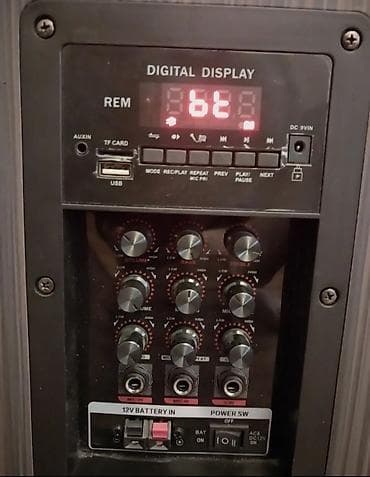 Диктофоны: Daşına bilən karaoke akustik sistemi - 1 ədəd güclü ön dinamik və — 1