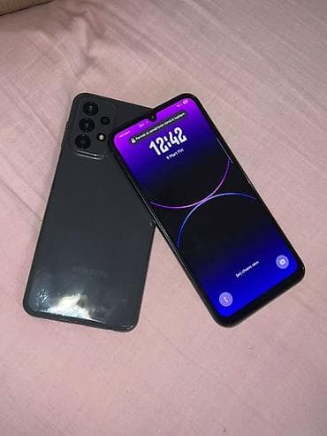 Mobil telefon və aksesuarlar: Samsung Galaxy A23, rəng - Qara, Barmaq izi — 3