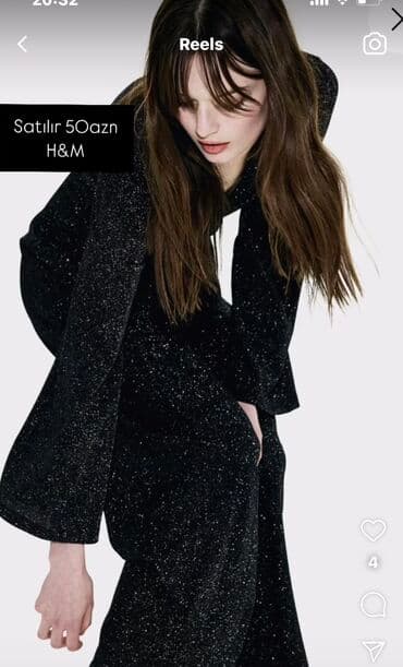 детская слип пижама: Комбинезон, H&M, M, цвет - Черный — 4