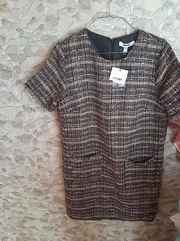 sade toy geyimleri: Koton qadın paltarı TEZEDIR - Model: qısaqollu, dizə yaxın uzunluq — 1