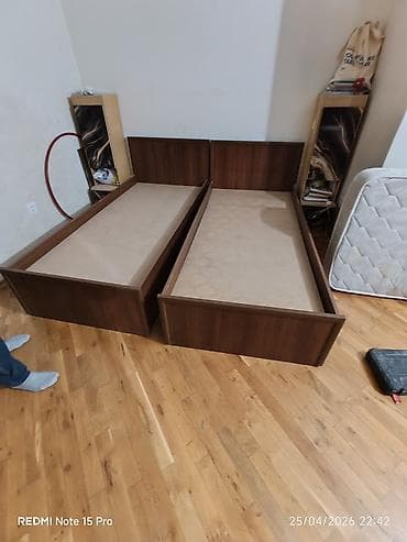 Çarpayılar: Təknəfərlik çarpayı, Bazalı, Matras ilə, Siyirməsiz — 1