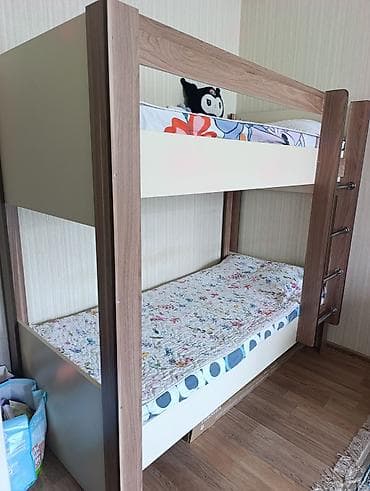 Oğlan və qız üçün, Çarpayı, Matras ilə, Siyirməsiz, MDF