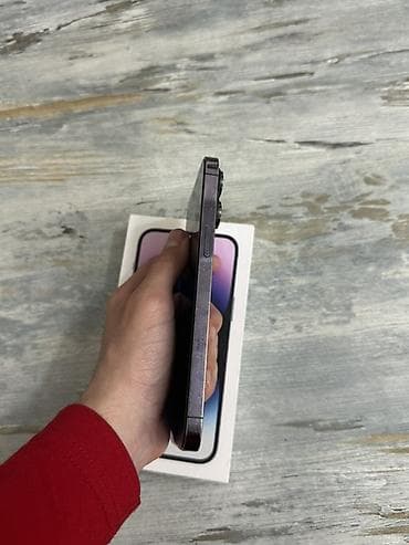 iphone 14 pro max 512 gb qiymeti: IPhone 14 Pro Max, 256 GB, Deep Purple, Face ID — 5