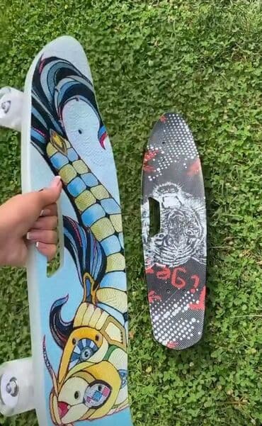 3d uşaq futbolkası: Skeytbord, Kaykay, Skeyt və Pennyboardlar🛹 🔹️İşıqlı gel təkərlər 💡 — 1