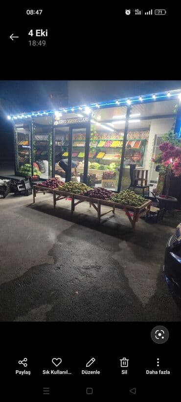 Tofas: Meyvə-tərəvəz köşkü – hazır konsept vitrinli pavilon - Şüşə fasadlı — 2