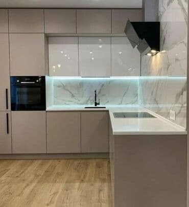 nerj çən: Sifarişlə mətbəx dəsti, Özü çəkən petlələr, MDF, Kredit var, Pulsuz çatdırılma — 4