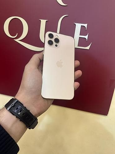 dubay versiya iphone: IPhone 12 Pro Max, 128 ГБ, Matte Gold, Face ID, С документами — 1