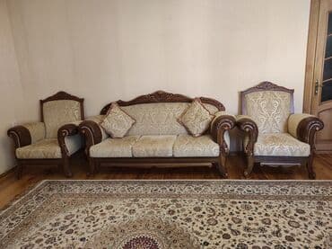 диван и кресла: Divan və 2 kreslo satılır.Əla vəziyyətdədir.Heç bir problemi yoxdu — 1