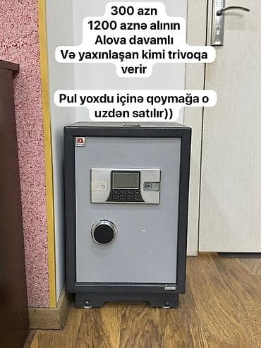 Кассовое оборудование: Yanğına davamlı seyf. Elektron klaviaturalı şifrələmə paneli, əlavə — 1