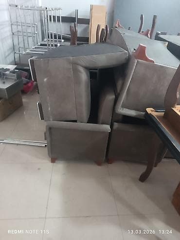 барные стулья: Stullar ilə, Dördbucaq masa, 4 nəfər — 2