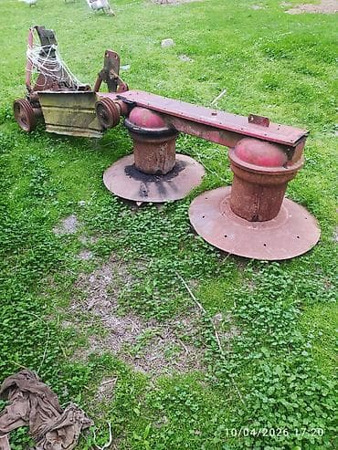 İki barabanlı otbiçən (diskli baraban biçən) – traktor asqısına