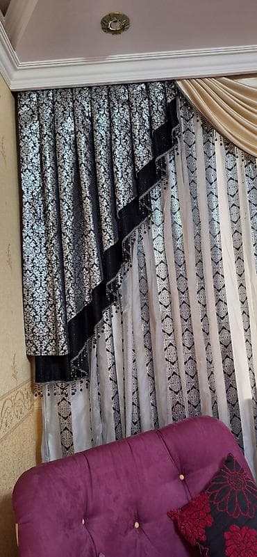 fon perde: Yeni, Pərdə, rəng - Qara — 3