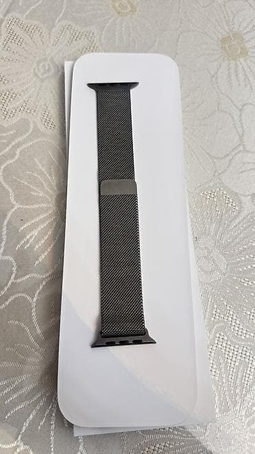 Aksesuarlar: İşlənmiş, Kəmər, Apple, Metal, rəng - Qara — 2