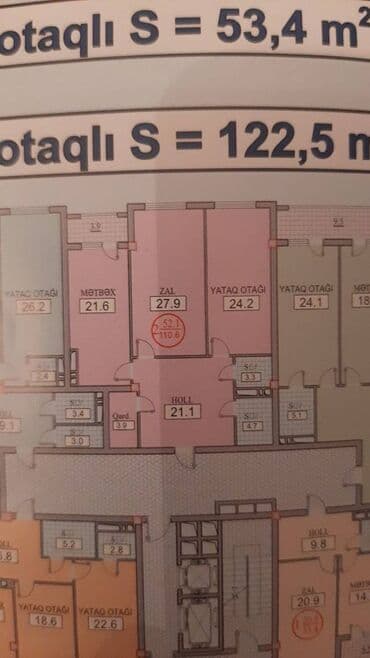 xirdalanda yeni tikili binalar: 2 otaqlı, Yeni tikili, m. Nəriman Nərimanov, 110 kv. m — 2