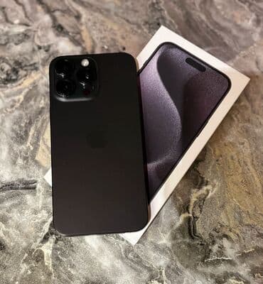 ikinci el 16 pro: IPhone 15 Pro Max, 256 GB, Black Titanium, Simsiz şarj, Face ID — 3