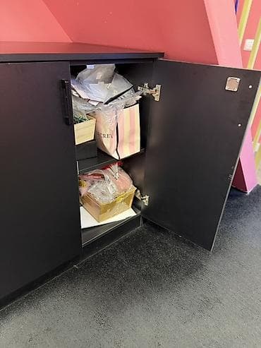Ofis dolabları: Təcili Ofis üçün uzun saxlama dolabı - Rəng: mat qara - Korpus — 5