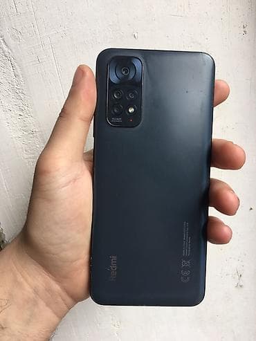 redmi k60: Redmi Note 11, 128 GB, rəng - Qara, Barmaq izi, Face ID — 3