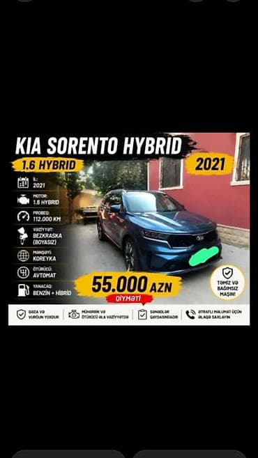 Kia Sorento: 1.6 л | 2021 г at lalafo.az Kia Sorento: 1.6 л | 2021 г