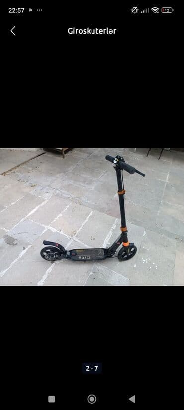 2 cı el elektrikli scooter: Şəhər skuterı – City Riding - Mexaniki skuter, böyük təkərlər: ön və — 3