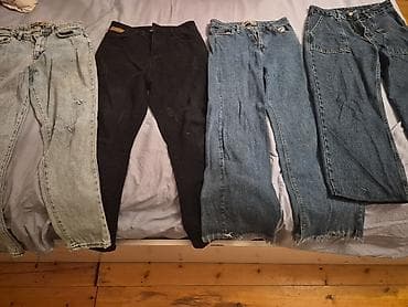 cins yubka: 4 ədəd cins şalvar dəsti - Modellər: müxtəlif kəsimlər – dar — 1