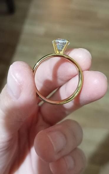 dırnaq tutan: Nişan, Üzük, Sarı qızıl — 2