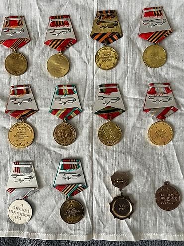 kohnə pullar alıram: Sovet dövrünə aid orden və medallar kolleksiyası - Müxtəlif illərdə — 4