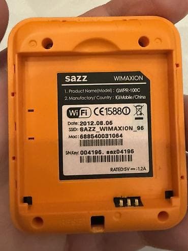 sazz vayfay: Sazz WiMAXION GWPR-100C portativ Wi‑Fi marşrutizatoru - Model — 3