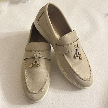 Мокасины и лоферы: Размер: 38, цвет - Бежевый, Новый — 1