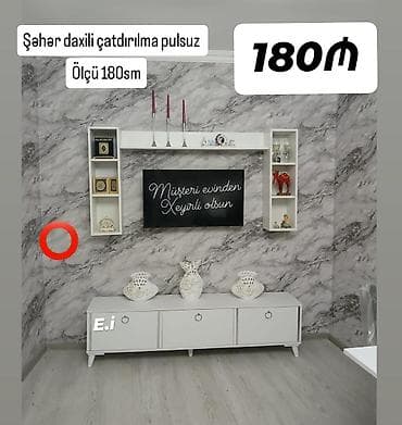 Yeni, Düz TV altlığı, Polkalı, Laminat