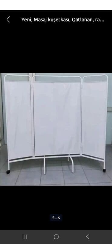 qazi şəkilləri: Masaj kuşetkası, Qatlanan, rəng - Ağ — 3