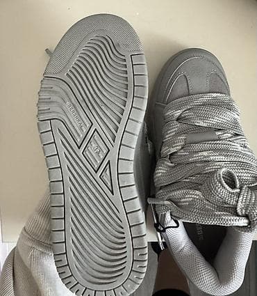 boz krosovkalar qadın üçün: Bershka, Ölçü: 37, rəng - Boz, Yeni — 5