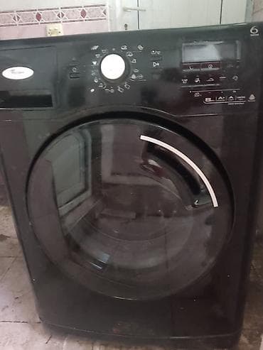 vayenni saç rengleri: Whirlpool ön yükləməli paltaryuyan maşın - Rəng: qara korpus, iri — 1