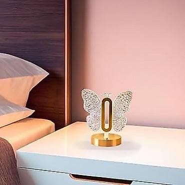 kepenek sekilleri: Kəpənək dizaynlı LED masa lampası - Elegant kəpənək forması və qızılı — 2