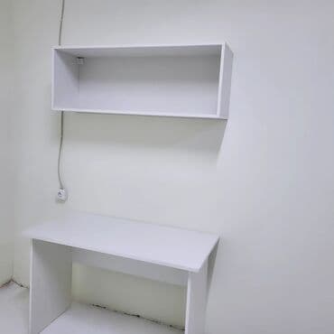 mebel materialı: ☑️ Komplekt masa və divar rəfi mebeli. Ofis, iş və ev üçün super — 1