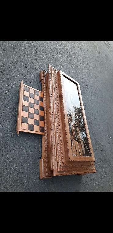 oyun alanı: Qoz agacinan hazırlanmış bu nard dəsti, oyunu oynamaq üçün zərif və — 3