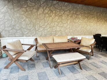 деревянные столы стулья: Б/у, Кресло, Набук, Нет кредита, Нет доставки — 1