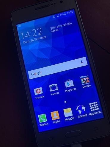 ön kamera: Samsung Galaxy Grand Dual Sim, 8 GB, rəng - Qızılı, İki sim kartlı — 1